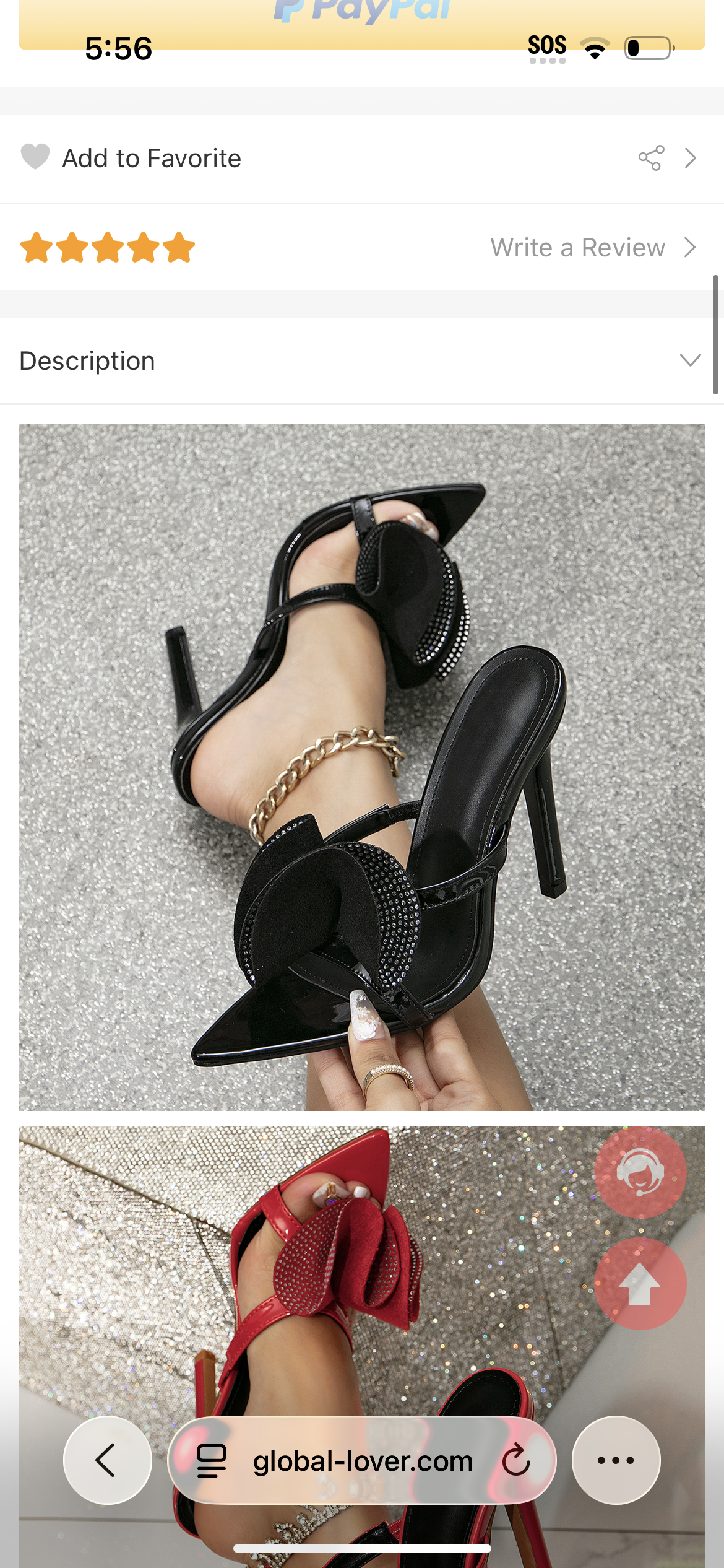 Women Bow Rhinestone High Heels