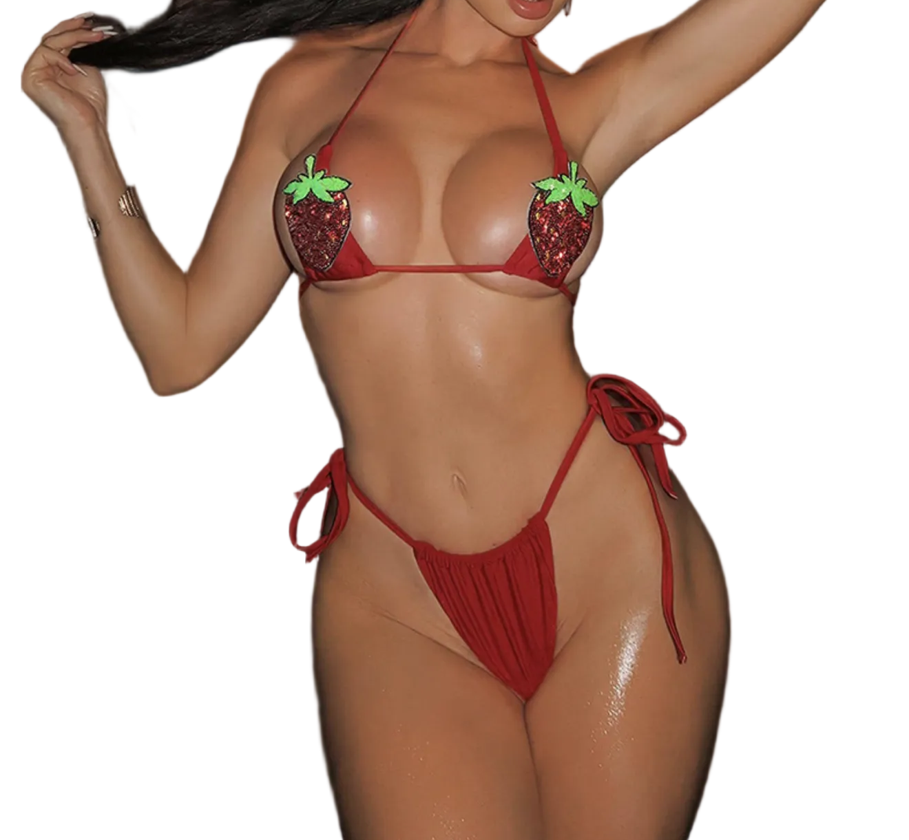 Women Sequin Sexy Two-Piece Bikini Swimsuit