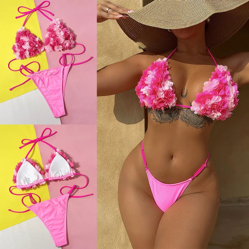 Floral Bikini Swim Set - Women's Summer Swimwear