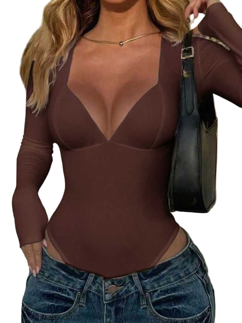 Fashion Solid Color Long Sleeve Women