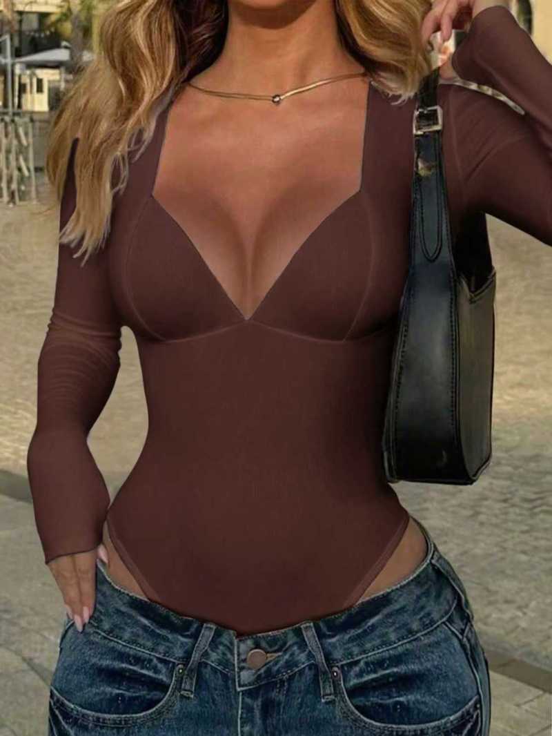 Fashion Solid Color Long Sleeve Women