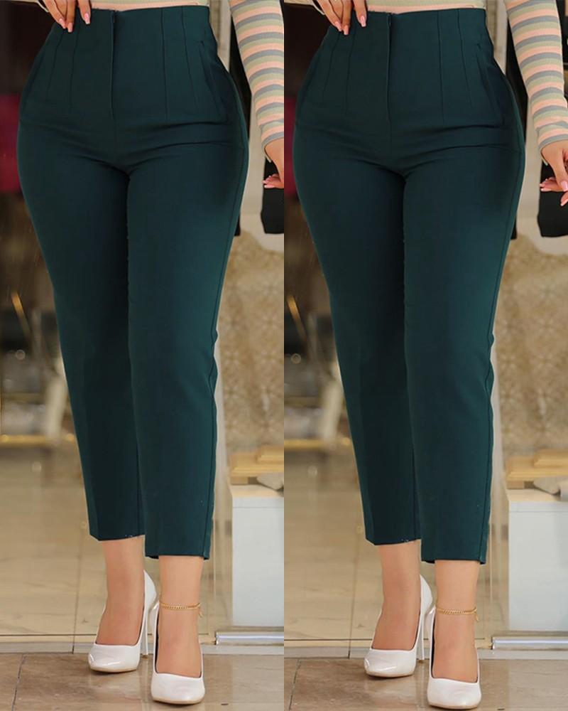 Women Casual Solid Pant