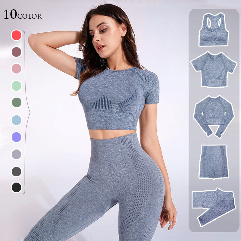 Women's Workout Yoga Set - Stylish Athletic Outfit