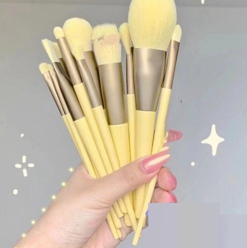 13-Piece Professional Makeup Brush Set - Foundation, Blush & Eye Brushes