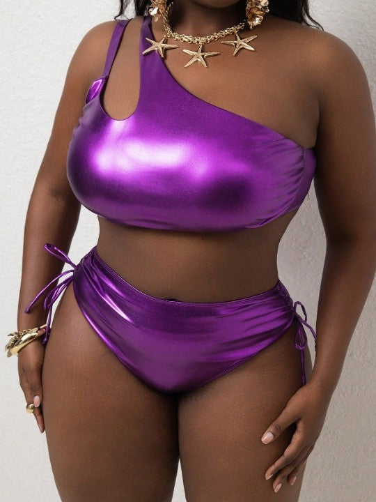 Plus Size Women Sexy Two-Piece Bikini Swimwear