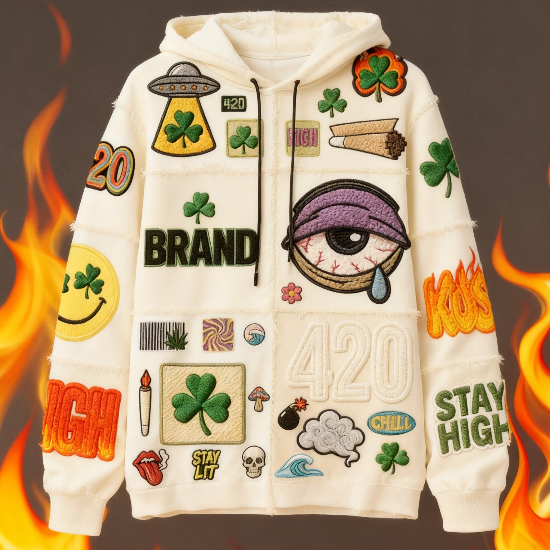 Fashion Casual Printed 420 Sweater