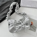 Women's Polyester Pleated Flip Shoulder Bag