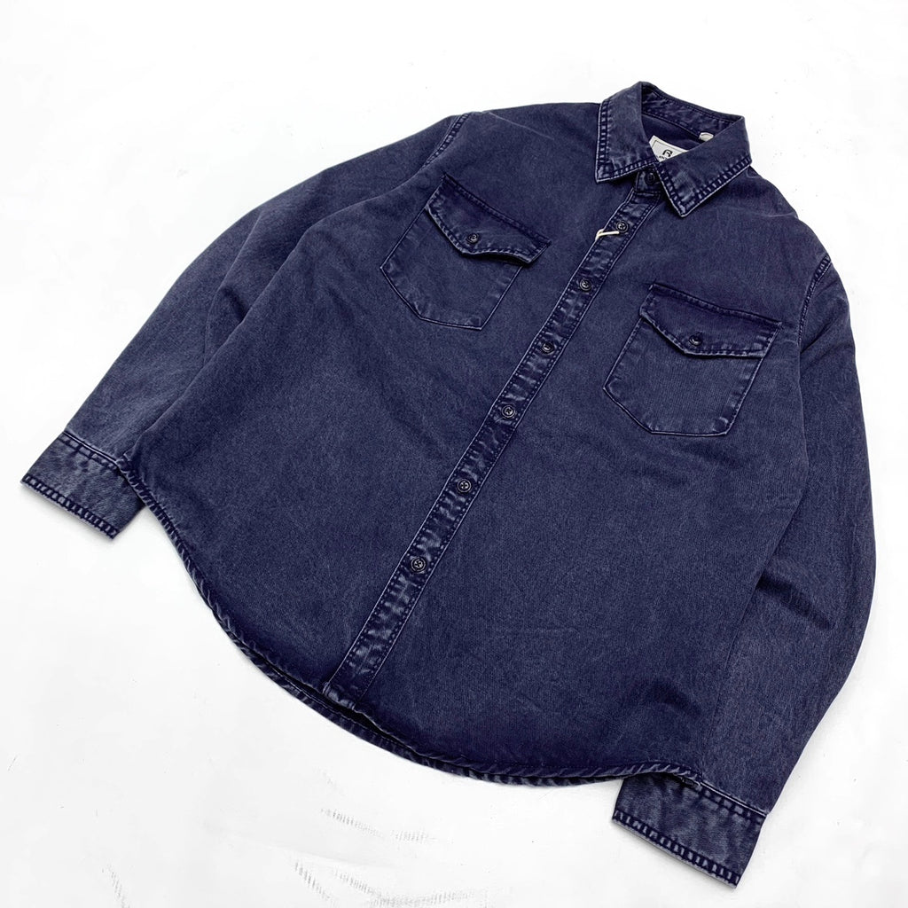 Men's Distressed Trucker Jacket - Classic Cotton Coat