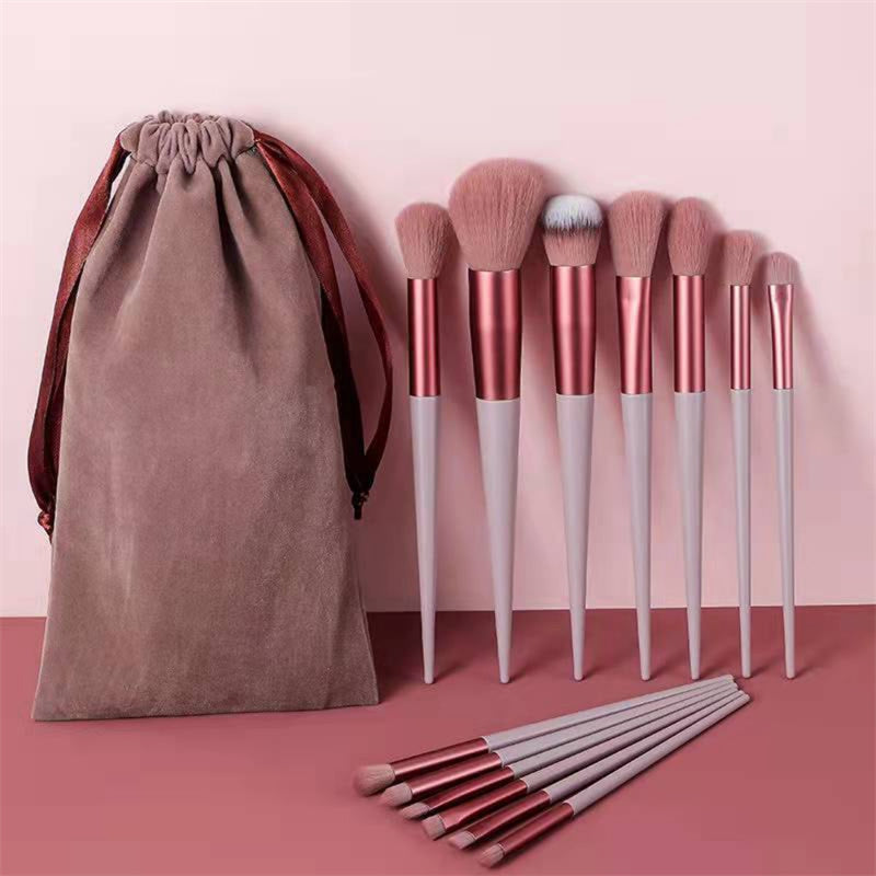 13-Piece Professional Makeup Brush Set - Foundation, Blush & Eye Brushes