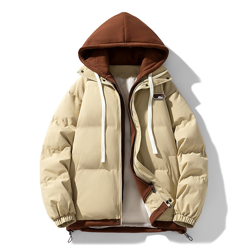 Two-piece Cotton-padded Coat Thickened Hooded Warm Jacket