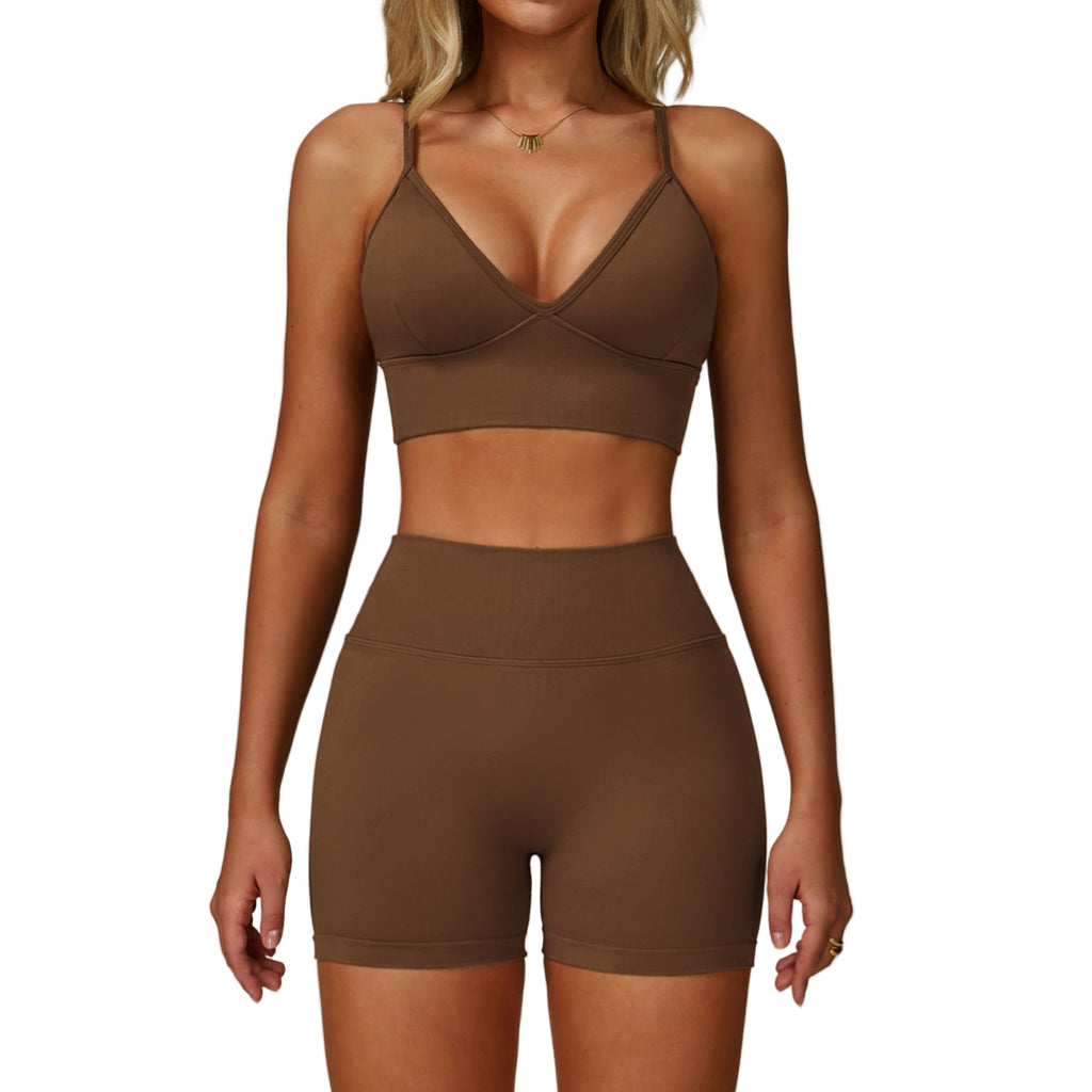 Seamless Tight Yoga Suit Waist Slimming Quick-drying Workout Clothes