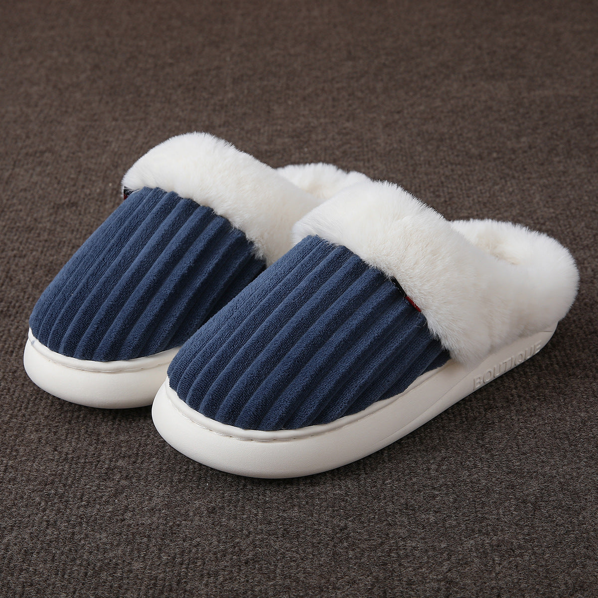 Plush Slippers Winter Thickened Shoewear