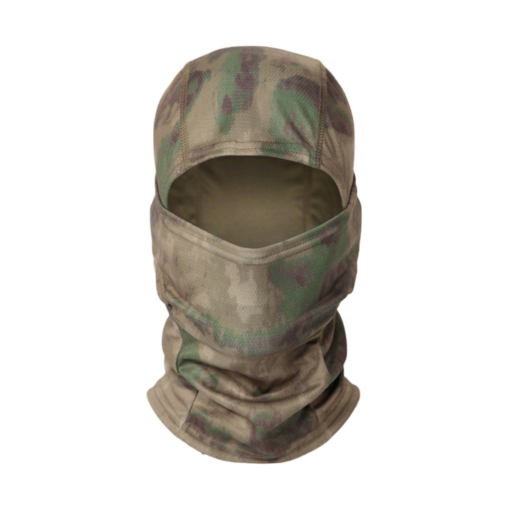 Outdoor Quick-drying Mesh Breathable Ski Mask Camouflage Headgear in Python Pattern Black Yellow Green & Jungle Python Design for Comfort and Functionality