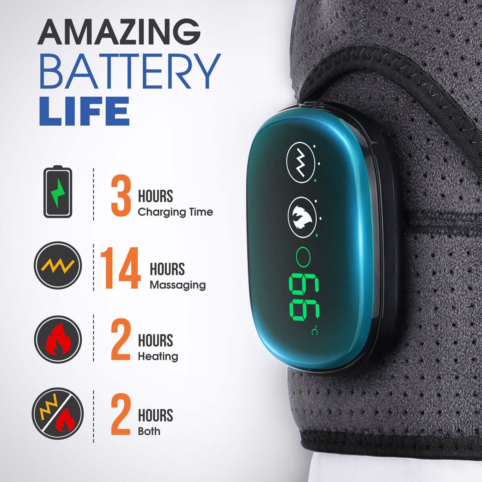 Electric Heating Shoulder Massage Belt - Adjustable Back & Arm Relaxer