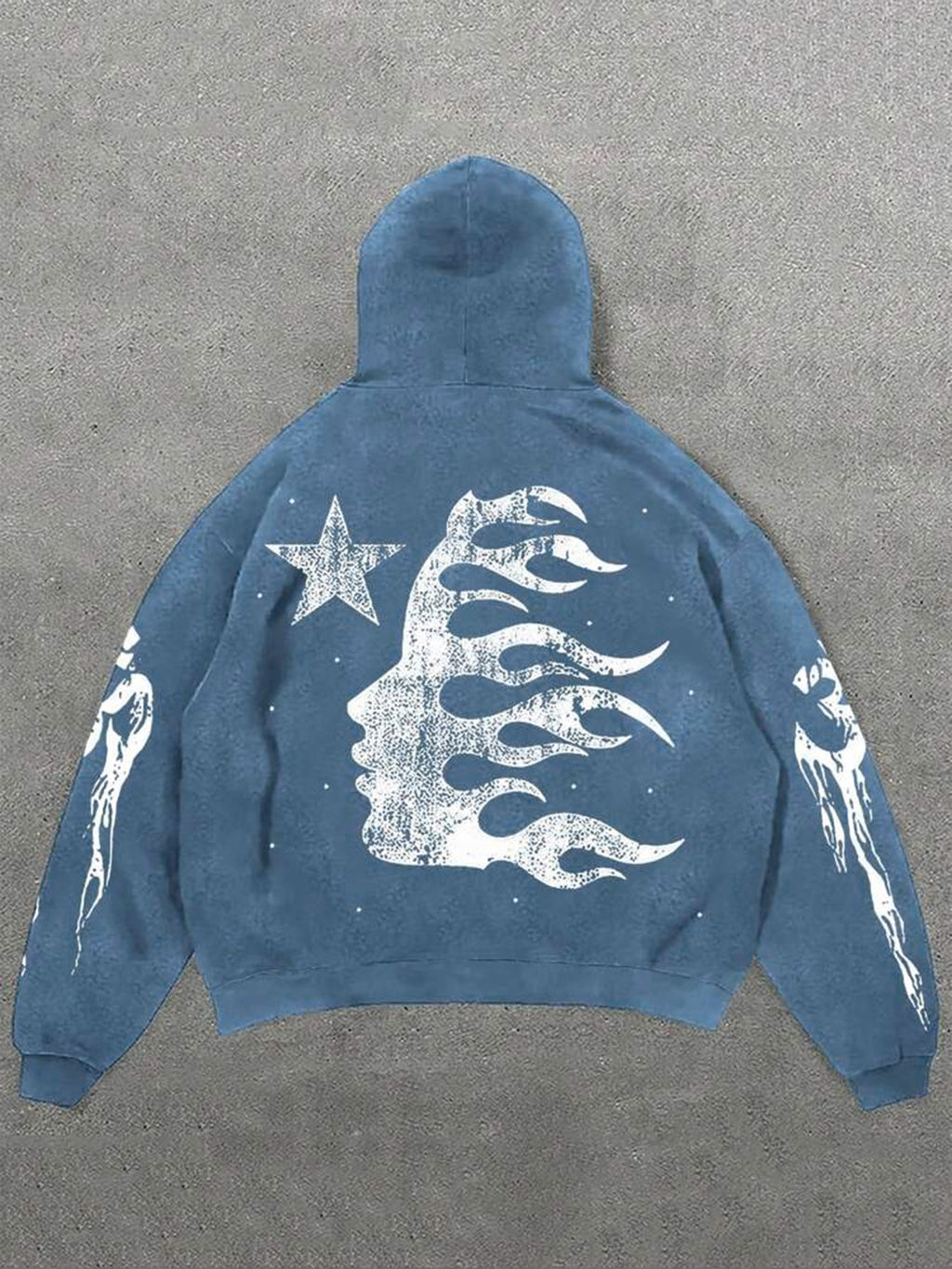High Street Fashion Printed Women'S Loose Hoodies