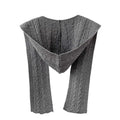Shawl Hat Scarf Integrated Hooded Knitted