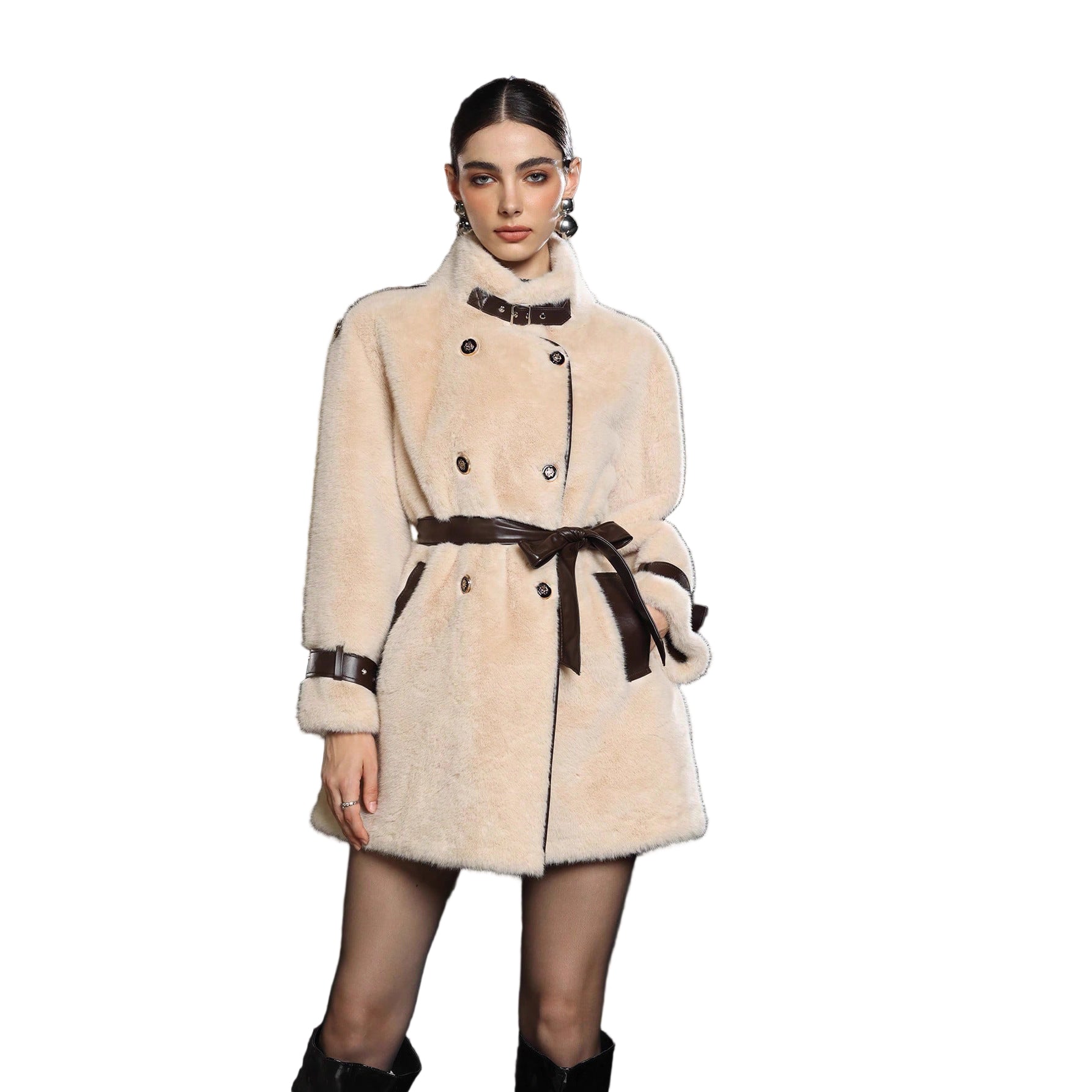 Fur Coat Loose Thick Temperament Warm Fur And Leather Overcoat