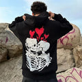 Men's Loose-Fit Graphic Hoodie - Casual Comfort Sweater