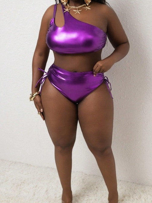 Plus Size Women Sexy Two-Piece Bikini Swimwear