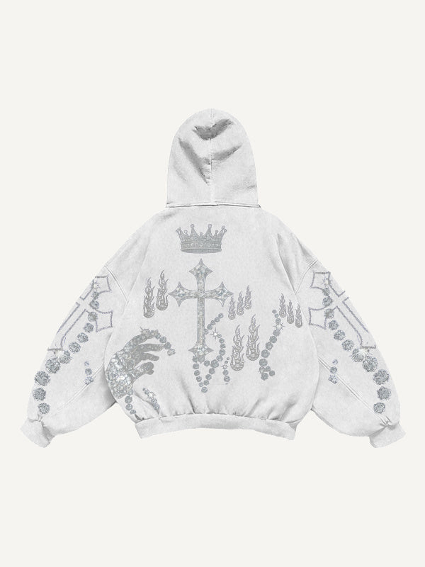 Fashion Casual Printed Polyester Sweater