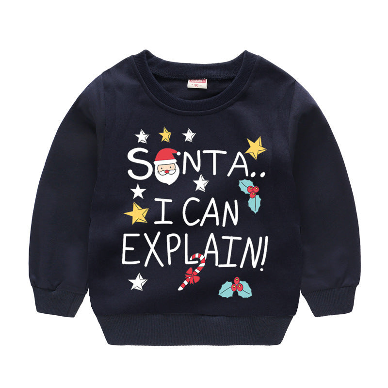 Children's Christmas Casual Sweater - Festive Holiday Clothing for Kids