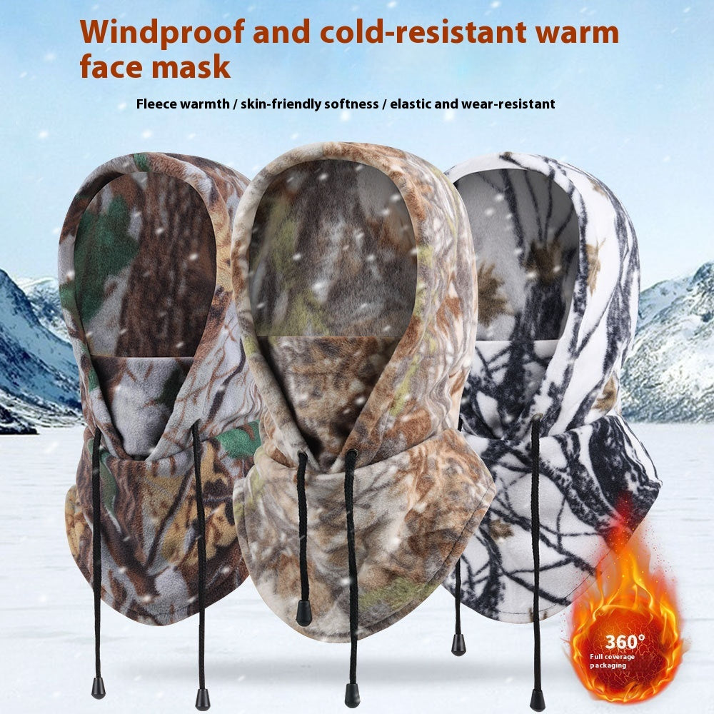 Windproof Outdoor Sports Ski Mask Scarf Cold Protection Hat Gear Camouflage Design for Winter Activities