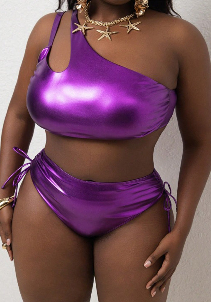 Plus Size Women Sexy Two-Piece Bikini Swimwear