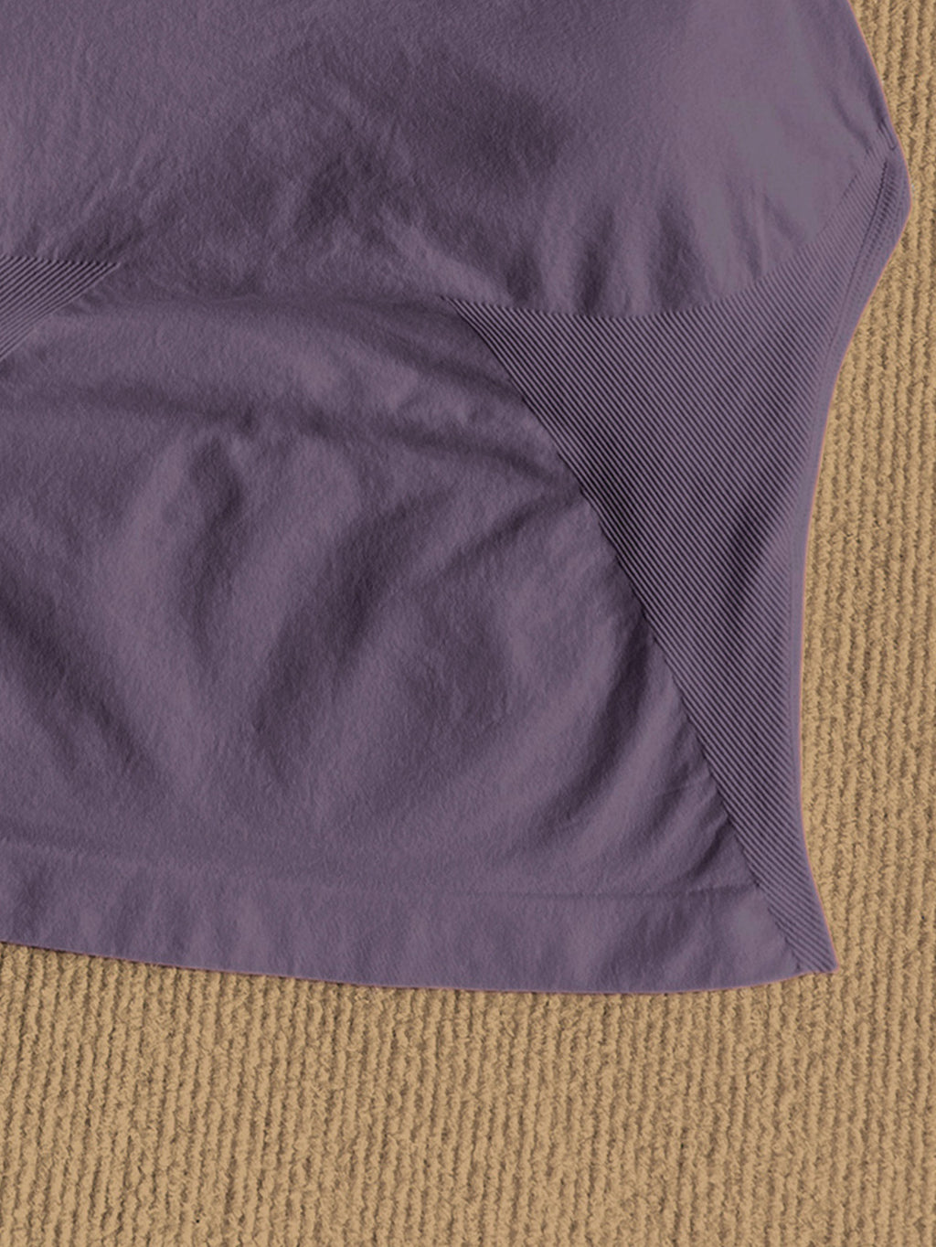 Women Square Neck Halter Neck Seamless Yoga Fitness Tank Top with Bra Pads