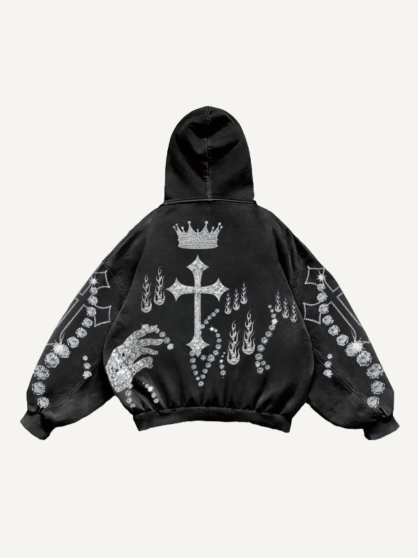 Fashion Casual Printed Polyester Sweater