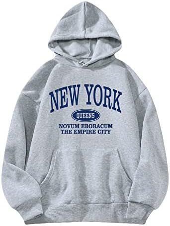 Unisex Letter Pattern Hoodie Pullover Sweater