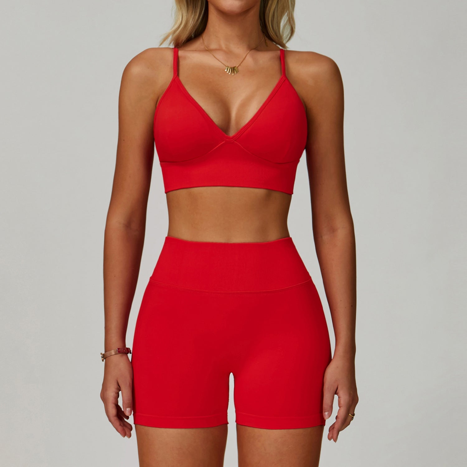 Seamless Tight Yoga Suit Waist Slimming Quick-drying Workout Clothes