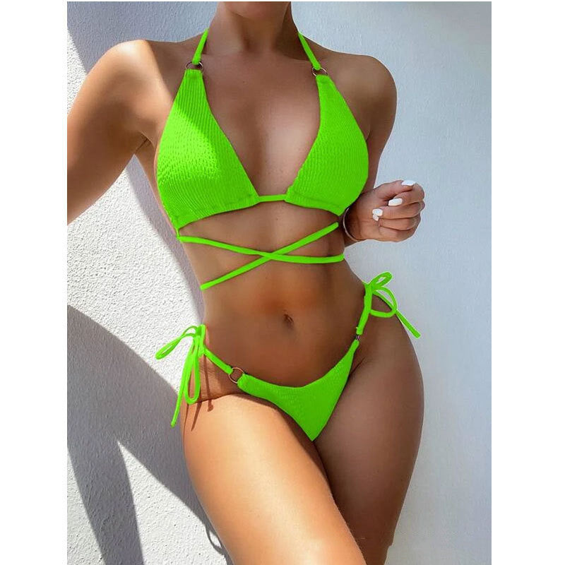 Women's Bikini Split Swimsuit - Sexy Two-Piece Summer Beach Set