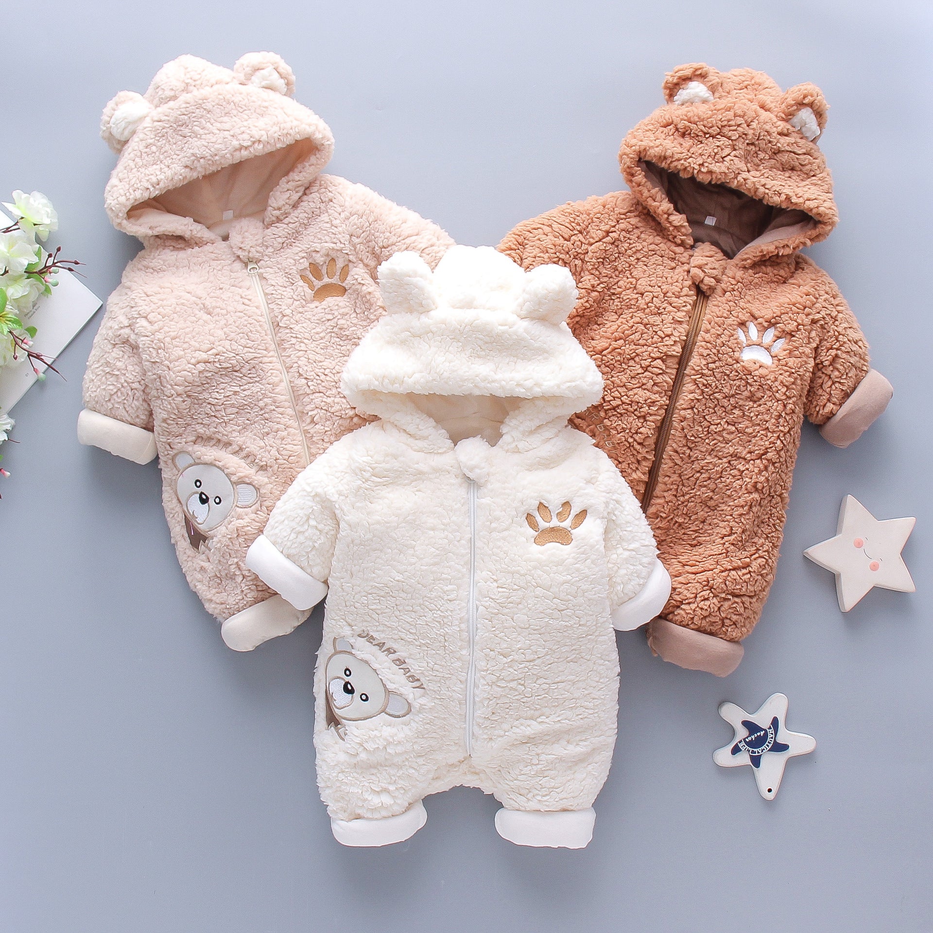 Winter Baby Boy & Girl Romper - Soft Cotton One-Piece Baby Clothes